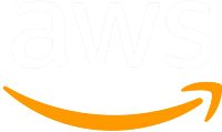 Amazon Web Services logo white